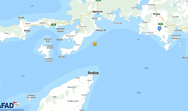 AFAD son dakika duyurdu: Muğla Marmaris merkezli 5.8 büyüklüğünde korkutan deprem