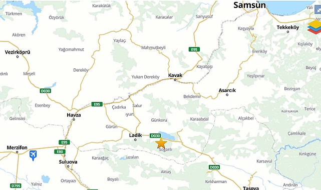 AFAD duyurdu: Samsun'da korkutan deprem!