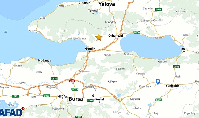 AFAD son dakika duyurdu: Bursa'da az önce korkutan deprem 4.3! İstanbul'da hissedildi...