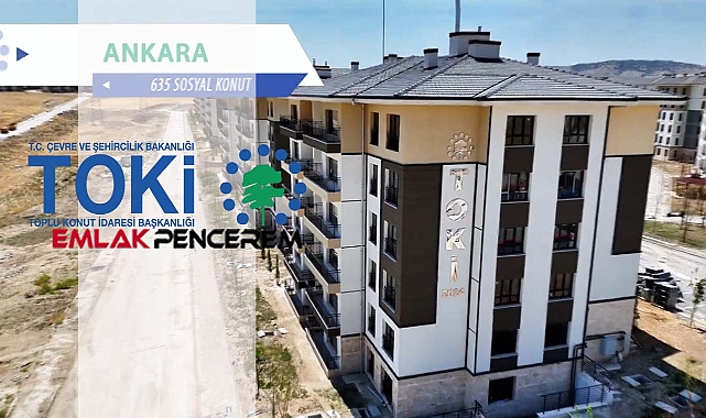 Ankara'da 635 daireden oluşan TOKİ projesinde evler teslim ediliyor