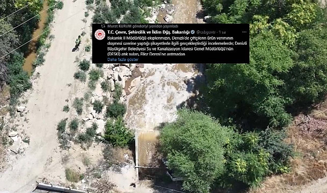 Denizli'de Ellez Deresi böyle kirletilmiş! Bakanlık 1,6 Milyon TL ceza kesti...