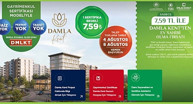 Emlak Konut Gayrimenkul Sertifikası işlem kodu #DMLKT olarak açıklandı