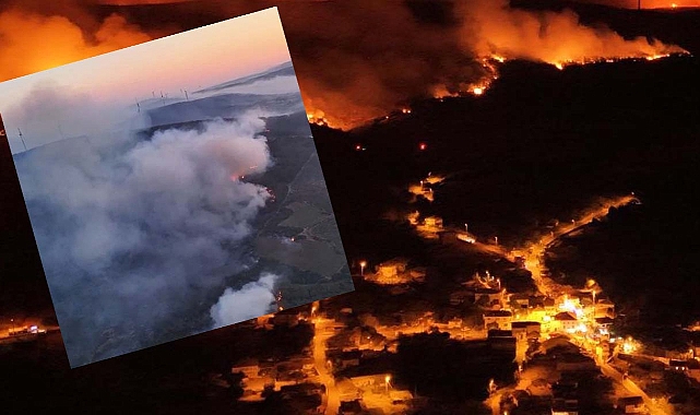 Tekirdağ Şarköy'de anız yangını ile başlayan orman yangını Çanakkale Ayvacık'a sıçradı!