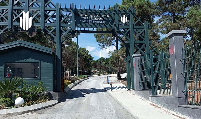 Ümraniye Trabzon Park Millet Bahçesi için hummalı çalışma sürüyor
