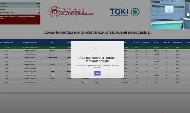 Adana'da 40 Daire İçin 1341 Başvuru! TOKİ Adana İmamoğlu kura sonuçları açıklandı