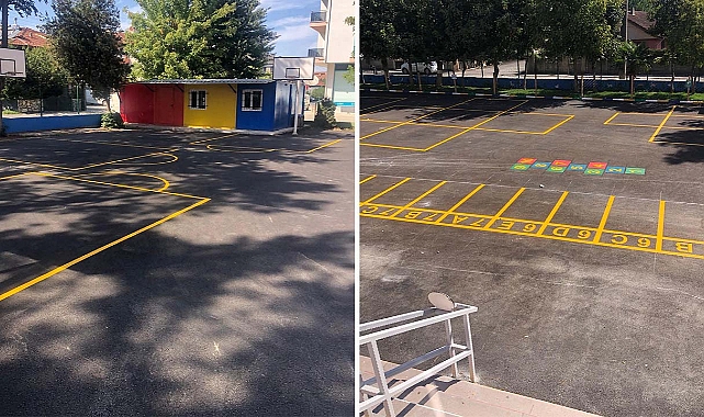 Dev inşaat şirketi Düzce'de okul yeniledi