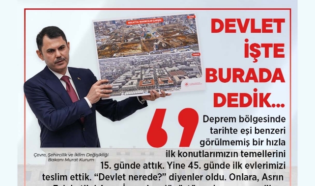 Bakan Kurum; 