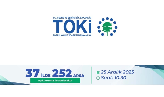 TOKİ'den konut geliştiricileri ve yatırımcılara uygun 252 arsa