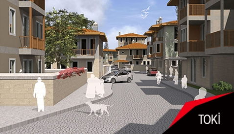 Bursa İznik TOKİ'den yerel mimaride 165 konut