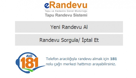 e-randevu: Tapu Randevu Alma (randevu.tkgm.gov.tr) 2015