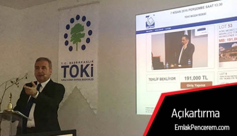 TOKİ Müzayedesinde 73 milyon liralık teklif toplandı