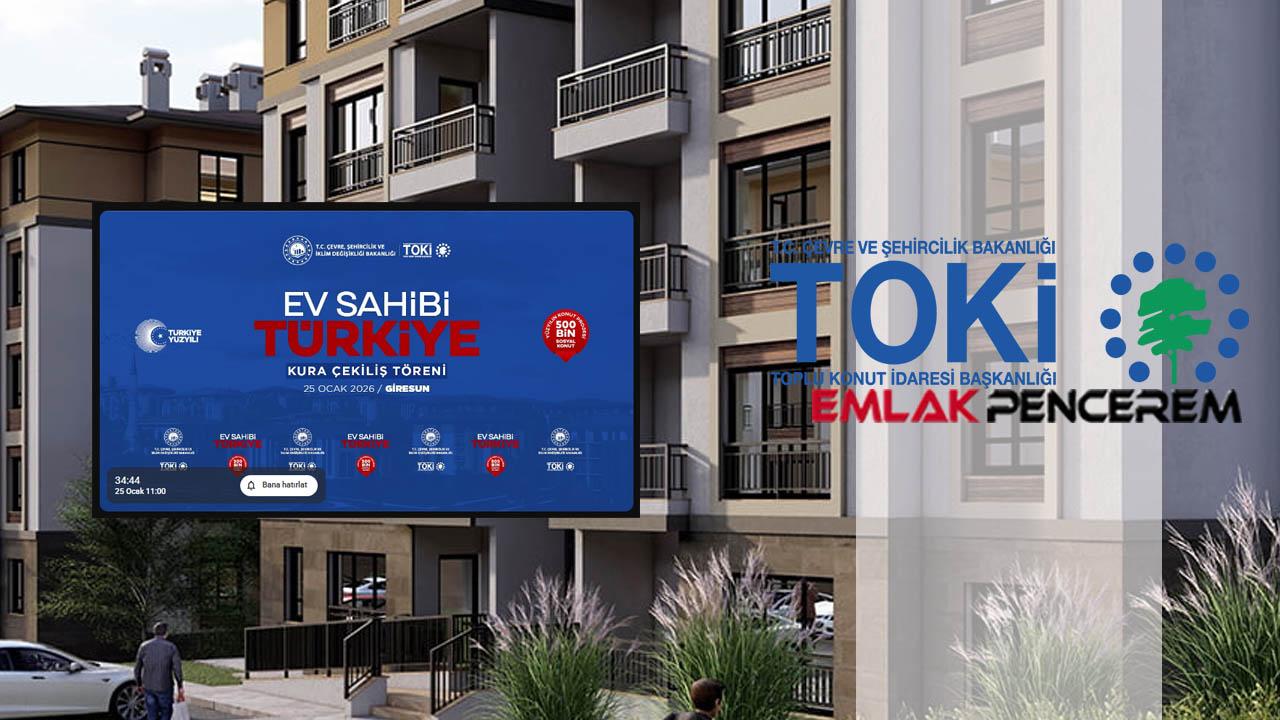120 daireli TOKİ Şebinkarahisar kura sonuçları açıklandı