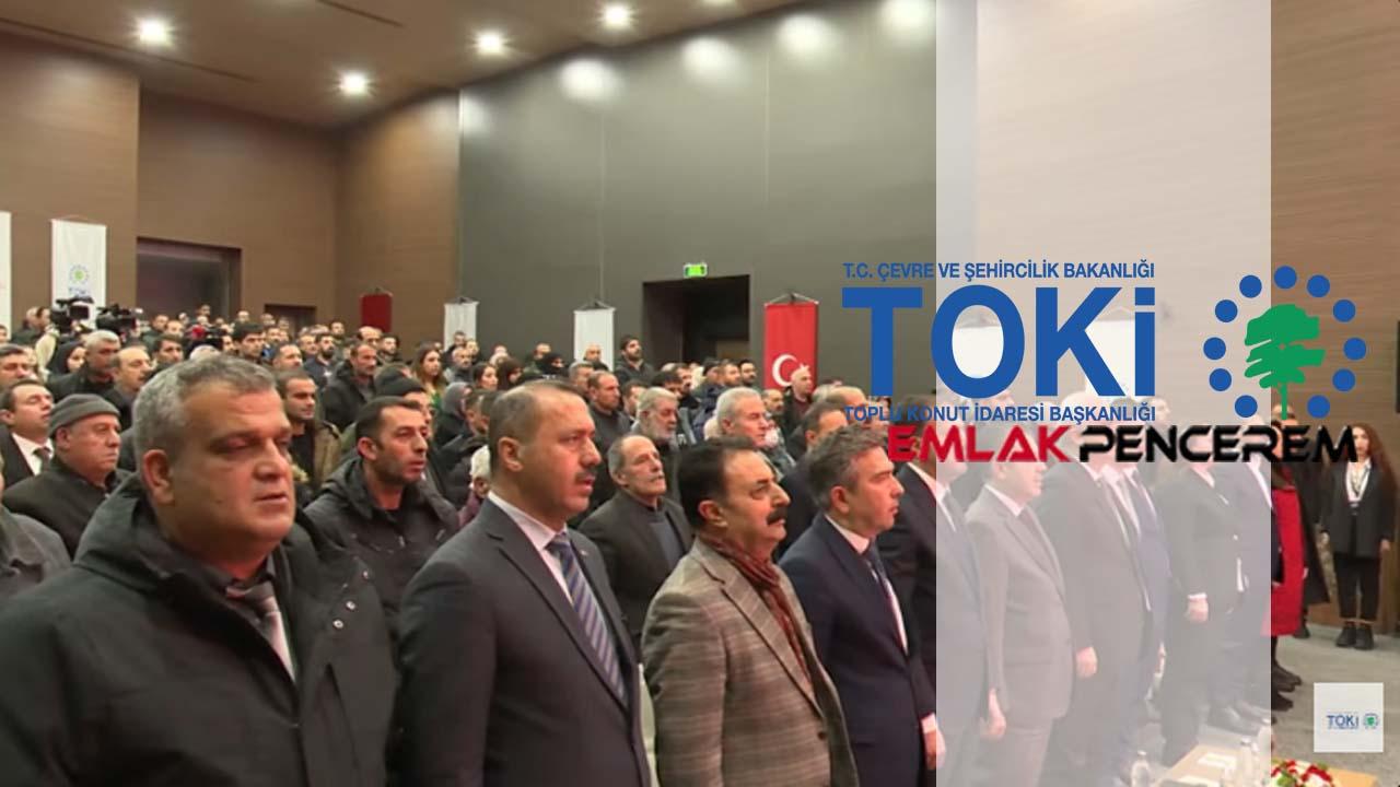 2142 konut için TOKİ Muş'ta 5 ilçede kura sonuçları açıklandı