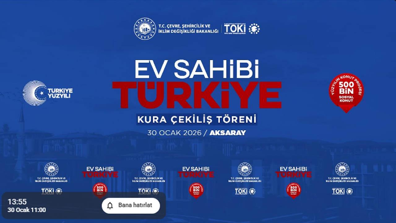 2353 daireli TOKİ Aksaray kura sonuçları belli oldu