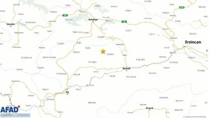 AFAD son dakika duyurdu: Erzincan'da 4.9 büyüklüğünde deprem