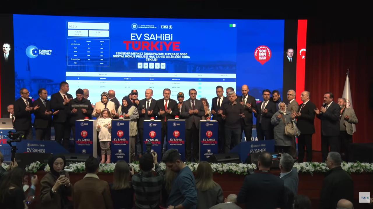 Çifteler TOKİ kura sonuçları 80 hak sahibi isim isim belirlendi