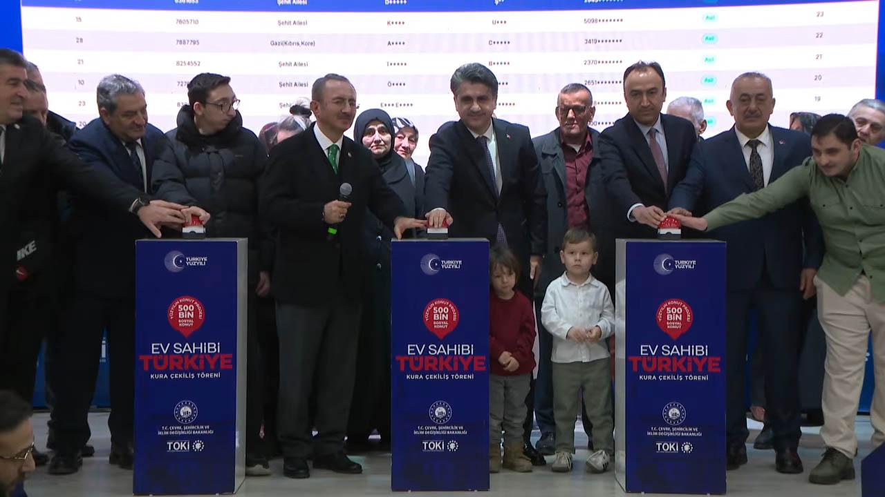 TOKİ Bolu'da 1950 Konutun Hak Sahipleri Kurada Belirlendi