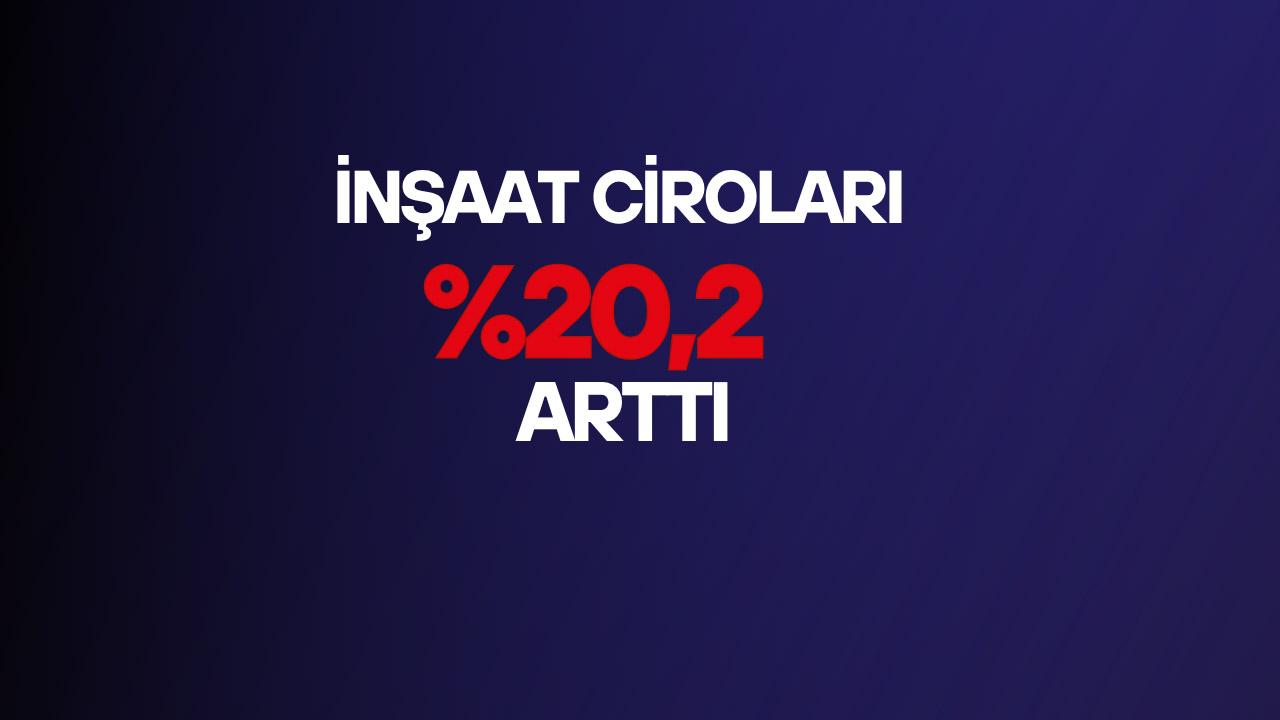 İnşaat ciroları Şubat'ta yüzde 20,2 arttı