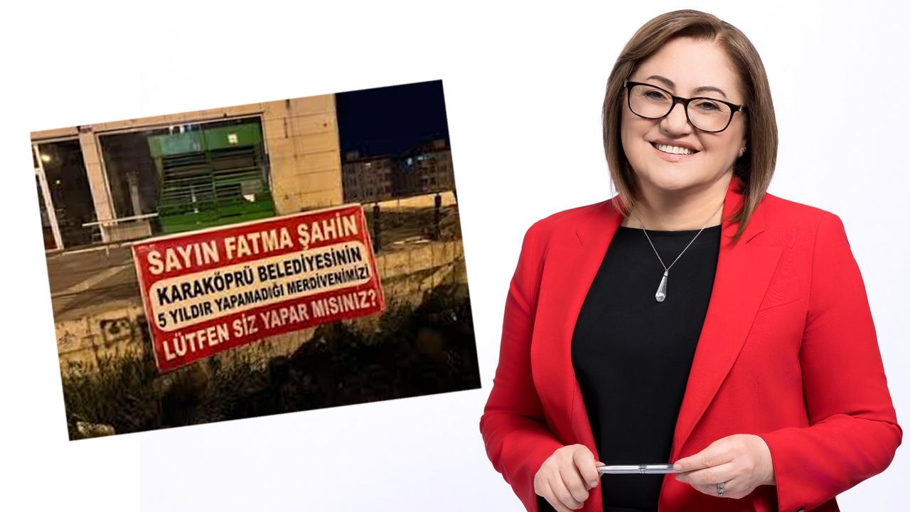 Şanlıurfa'da 5 yıldır yapılmayan merdiven için Fatma Şahin'den yardım isteği