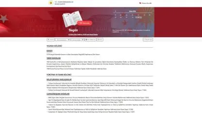 Resmi Gazete 1 Mayıs tarihli sayısı