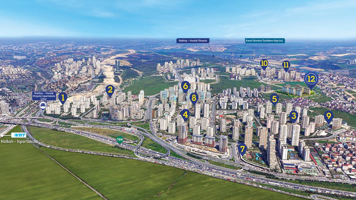 473 dairelik Bizim Evler 12 Ispartakule konutları satışa çıktı