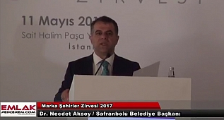 Dr. Necdet Aksoy, Marka Şehirler Zirvesi 2017 konuşması